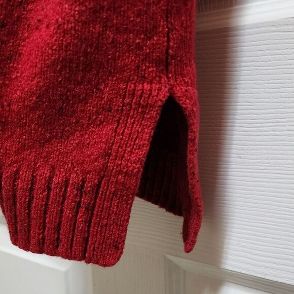 Pierre Cardin Vintage Sweater Vest Womens S Red Lambswool Cotton Knit V Neck - Picture 6 of 8